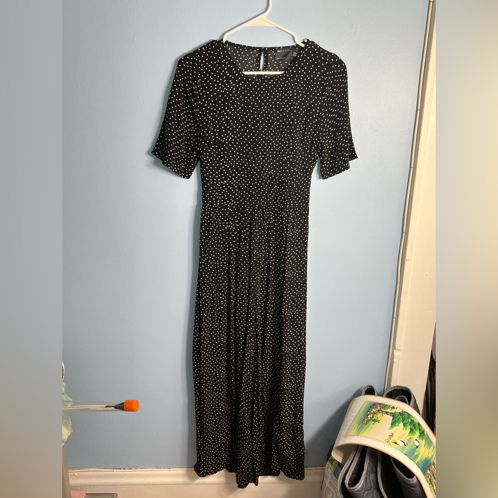 ASOS Black Dress with White Dots